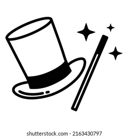 Magic wand icon design template