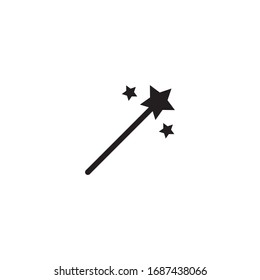 Magic Wand Icon Design. Vector Illustration