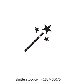 Magic wand icon design. vector illustration