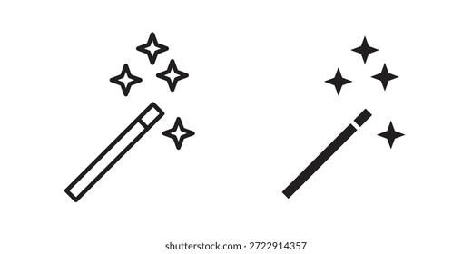 Magic wand ícone projeta coleção para celular, ui, web.