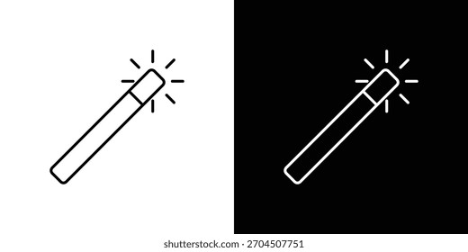 Magic wand icon editable vector stroke for web designs