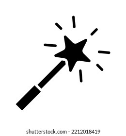 Magic wand icon. effect sign. vector illustration