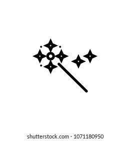 Magic wand icon. Element of minimalistic icons for mobile concept and web apps. Thin line icon for website design and development, app development