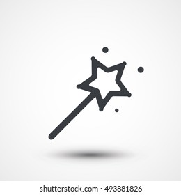 Magic Wand Icon. Fairy Wand Illustration