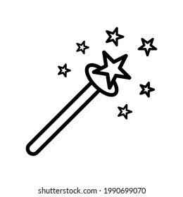 Magic wand icon free vector royalty