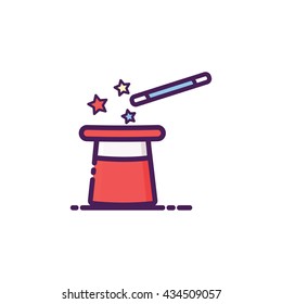 Magic Wand Icon Illustration