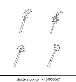 Magic Wand Icon illustration design