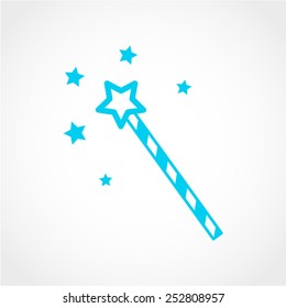 Magic wand Icon Isolated on White Background