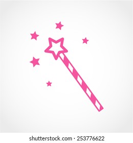 Magic wand Icon Isolated on White Background