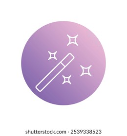 Magic Wand icon isolated on a white background. Vector illustration.