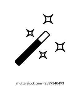 Magic Wand icon isolated on a white background. Vector illustration.