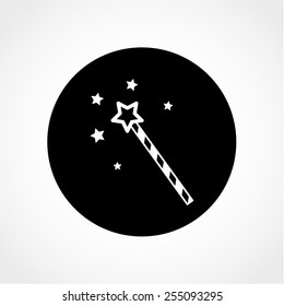Magic wand Icon Isolated on White Background