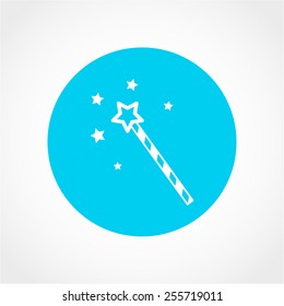 Magic wand Icon Isolated on White Background