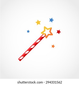 Magic wand Icon Isolated on White Background
