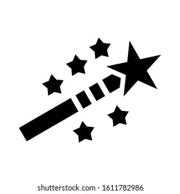 magic wand icon isolated sign symbol vector illustration - high quality black style vector icons
