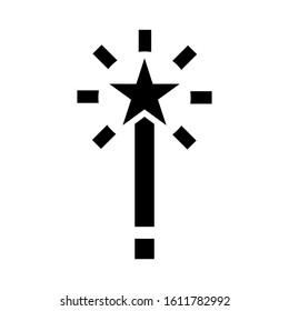 magic wand icon isolated sign symbol vector illustration - high quality black style vector icons
