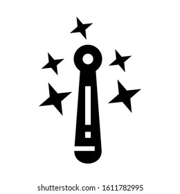 magic wand icon isolated sign symbol vector illustration - high quality black style vector icons
