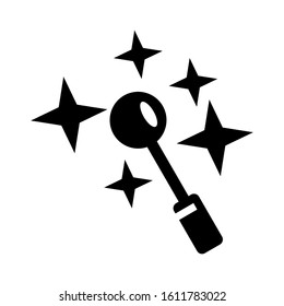 magic wand icon isolated sign symbol vector illustration - high quality black style vector icons
