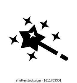 magic wand icon isolated sign symbol vector illustration - high quality black style vector icons
