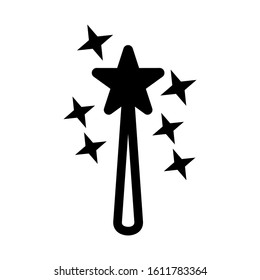 magic wand icon isolated sign symbol vector illustration - high quality black style vector icons
