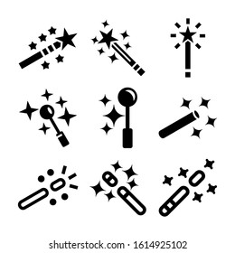 magic wand icon isolated sign symbol vector illustration - Collection of high quality black style vector icons
