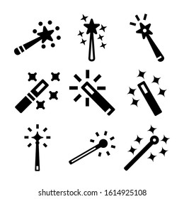 magic wand icon isolated sign symbol vector illustration - Collection of high quality black style vector icons
