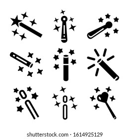 magic wand icon isolated sign symbol vector illustration - Collection of high quality black style vector icons
