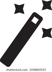 magic wand icon isolated sign symbol vector illustration - high quality black style vector icons