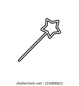Magic wand icon in line style