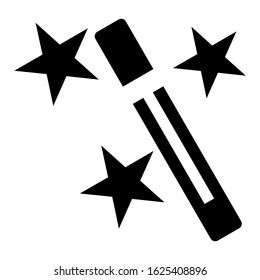 magic wand icon or logo isolated sign symbol vector illustration - high quality black style vector icons
