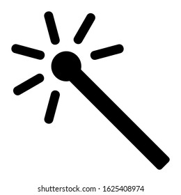 magic wand icon or logo isolated sign symbol vector illustration - high quality black style vector icons
