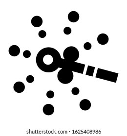 magic wand icon or logo isolated sign symbol vector illustration - high quality black style vector icons
