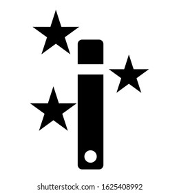 magic wand icon or logo isolated sign symbol vector illustration - high quality black style vector icons
