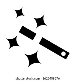 magic wand icon or logo isolated sign symbol vector illustration - high quality black style vector icons
