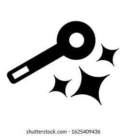 magic wand icon or logo isolated sign symbol vector illustration - high quality black style vector icons
