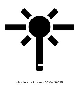 magic wand icon or logo isolated sign symbol vector illustration - high quality black style vector icons
