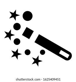 magic wand icon or logo isolated sign symbol vector illustration - high quality black style vector icons
