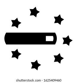 magic wand icon or logo isolated sign symbol vector illustration - high quality black style vector icons
