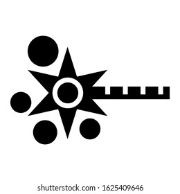 magic wand icon or logo isolated sign symbol vector illustration - high quality black style vector icons

