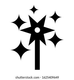 magic wand icon or logo isolated sign symbol vector illustration - high quality black style vector icons
