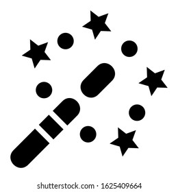 magic wand icon or logo isolated sign symbol vector illustration - high quality black style vector icons
