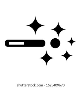 magic wand icon or logo isolated sign symbol vector illustration - high quality black style vector icons
