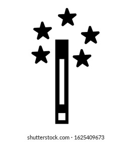 magic wand icon or logo isolated sign symbol vector illustration - high quality black style vector icons
