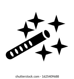 magic wand icon or logo isolated sign symbol vector illustration - high quality black style vector icons
