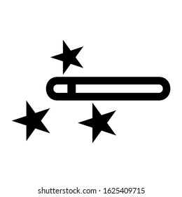 magic wand icon or logo isolated sign symbol vector illustration - high quality black style vector icons
