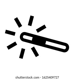 magic wand icon or logo isolated sign symbol vector illustration - high quality black style vector icons

