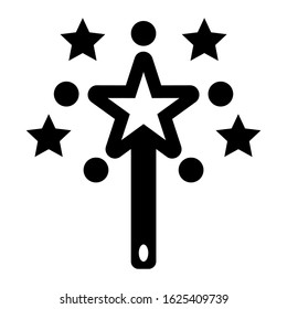 magic wand icon or logo isolated sign symbol vector illustration - high quality black style vector icons
