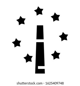 magic wand icon or logo isolated sign symbol vector illustration - high quality black style vector icons
