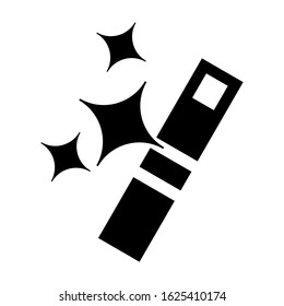 magic wand icon or logo isolated sign symbol vector illustration - high quality black style vector icons
