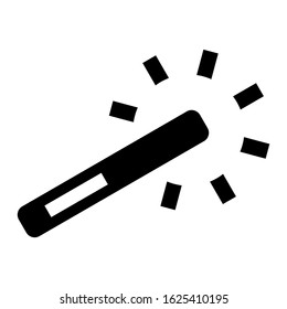 magic wand icon or logo isolated sign symbol vector illustration - high quality black style vector icons
